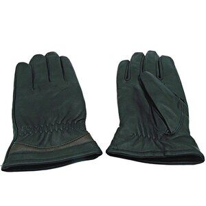 Womens Genuine Leather Gloves Black Brown Soft Faux Fur Lined Driving Size M/L